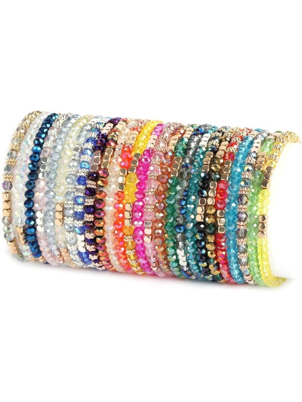 26Pcs Boho Chic Beaded Bracelets Set for Women | Trendy Stackable Jewelry